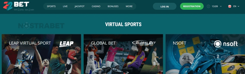 22bet virtual sports Nigeria