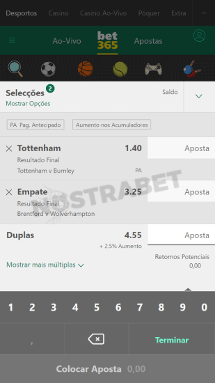 apostas móveis bet365