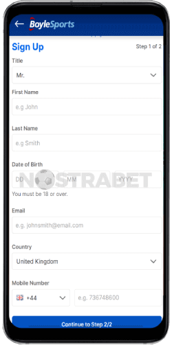 boylesports mobile registration