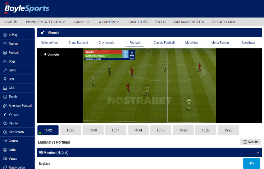 boylesports virtual sports betting