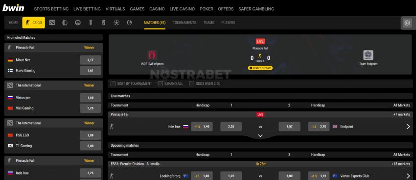 bwin cs:go betting