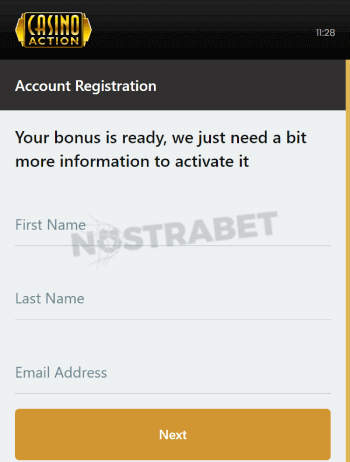 casino action register