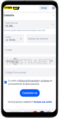 registro do aplicativo cyberbet para Android