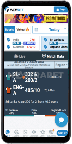 indibet cricket app