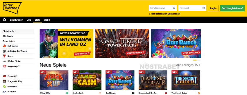 Interwetten-Slots