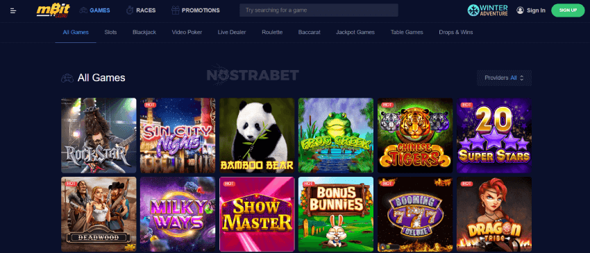 mBit Casino Games