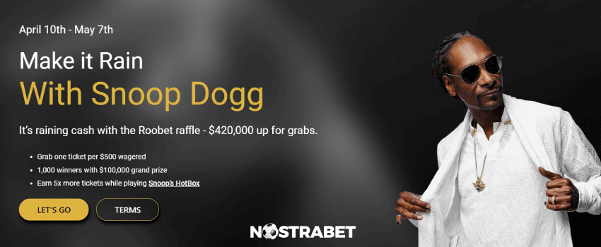 roobet snoop dogg make it rain raffle