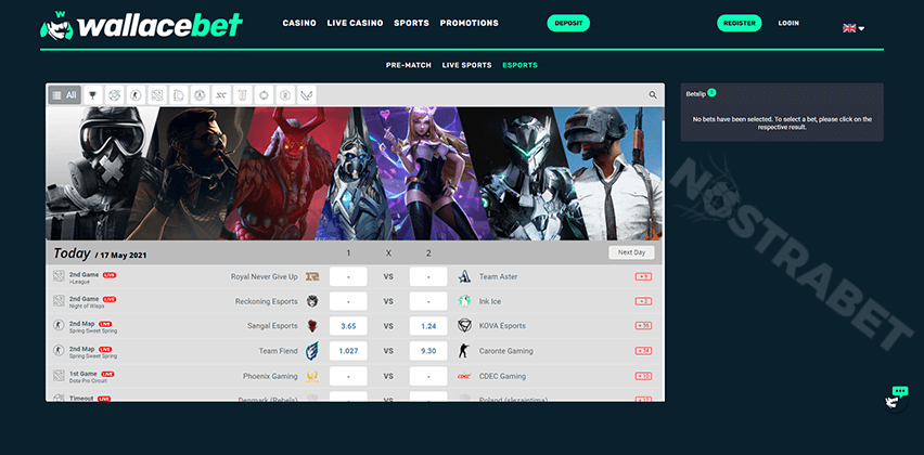 Wallacebet Esports Betting